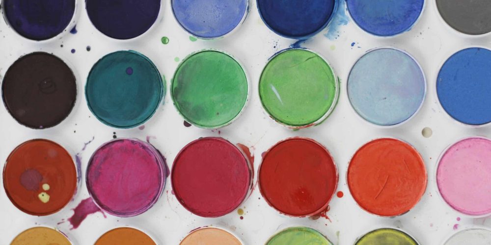 kolorowe farby